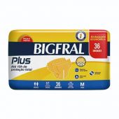 Pañales Para Adultos Bigfral Plus Talle M 36 Unidades