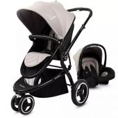 Cochecito Carestino Ferro Accesorios Gris Claro