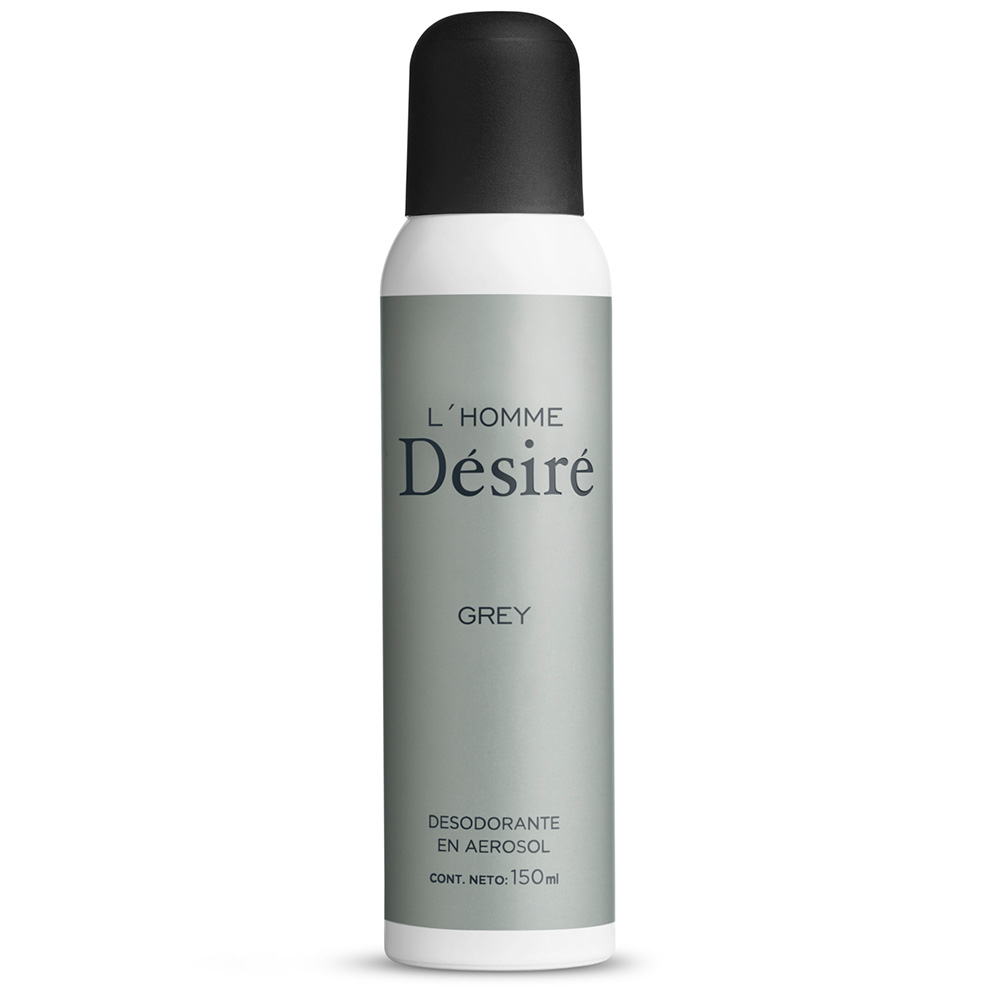 Desodorante En Aerosol Desire Grey Men 150 Ml