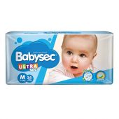 Pañales Babysec Ultra Mediano 34 Unidades