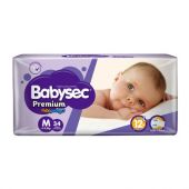 Pañales Babysec Premium M 34 Unidades