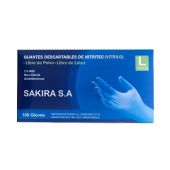 Guantes Vitrilo Talle L Caja X 100 Unidades