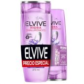 Shampoo Elvive Hidra Rellenador Con ácido Hialurónico 370 Ml + Acondicionador 200 Ml