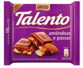 CHOCOLATE GAROTO TABLETA CON ALMENDRAS 100GRS