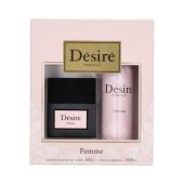 PERFUME DESIRE FEMME EDT 50ML + DESODORANTE 1EDT 50ML