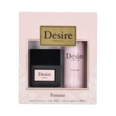 PERFUME DESIRE FEMME EDT 50ML + DESODORANTE 1EDT 50ML