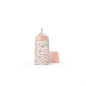 Mamadera Anatómica Suavinex Silicona Naranja +3 Meses 270 Ml