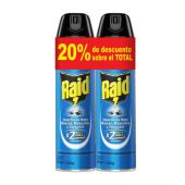Incecticida Raid Mata Moscas Y Mosquitos Azul 360 Ml 2 Unidades