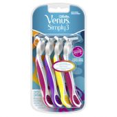 REPUESTO GILLETE VENUS 3 SIMPLY ROSA X4 UNIDADES