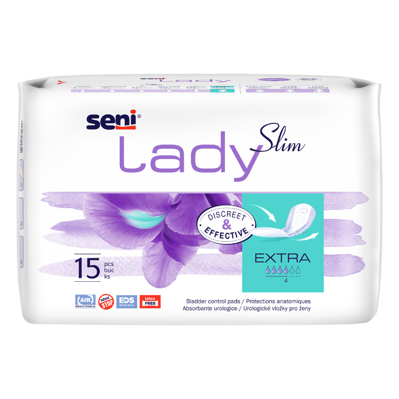 Apósitos Seni Lady Incontinenencia Extra Slim 15 Unidades