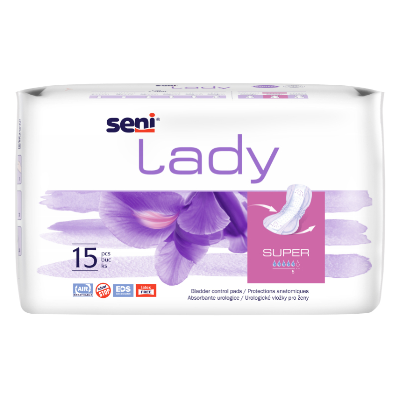 Apósitos Seni Lady Incontinencia Plus 15 Unidades