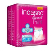 PAÑALES INDASEC PANT PLUS TALLE MEDIO X12 UNIDADES.