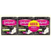 Toallas Femeninas Ladysoft Nocturnas 24 Unidades