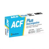 ACF PLUS DESCONGESTIVO 10 COMPRIMIDOS