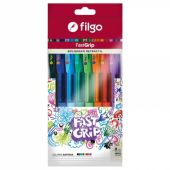 Bolígrafos Retráctil Filgo Fastgrip 8 Unidades