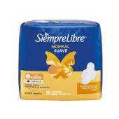 Toallitas Femeninas Siempre Libre Normal 8 Unidades