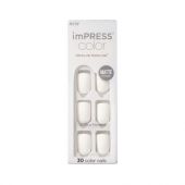 Uñas Postizas Kiss Impress Color Brie 30 Piezas 