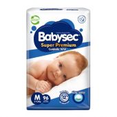 Pañal Babysec Super Premium M 96 Unidades