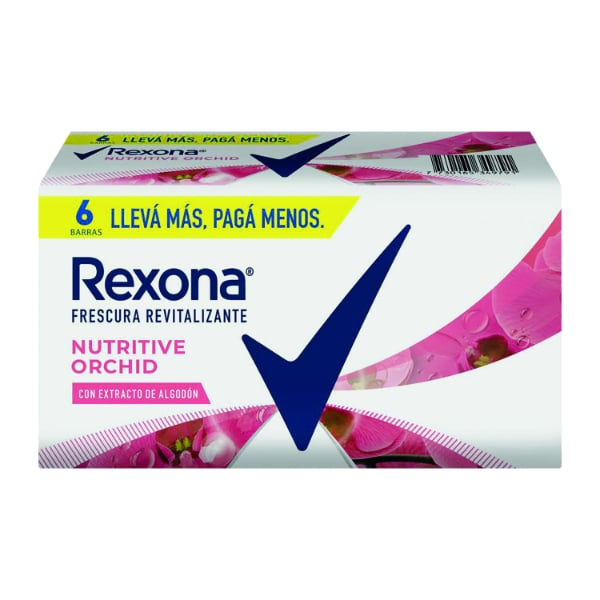 JABÓN REXONA ORCHID FRESH 6X125G 6X4