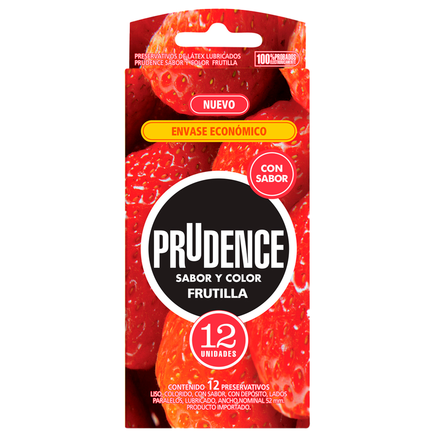 Preservativos Prudence Frutilla 12 Unidades