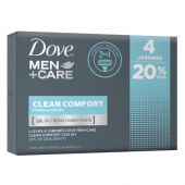 Jabón en Barra Dove Men Care Clean C 90 G 4 Unidades