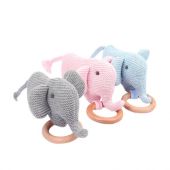 Sonajero Elefante Akas De Crochet Con Aro