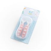 Set Rabbit Cuchara Y Tenedor Rosado