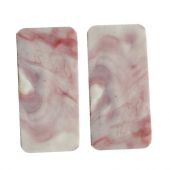 Aros Chiaramo Cuadro Blanco Y Rosa