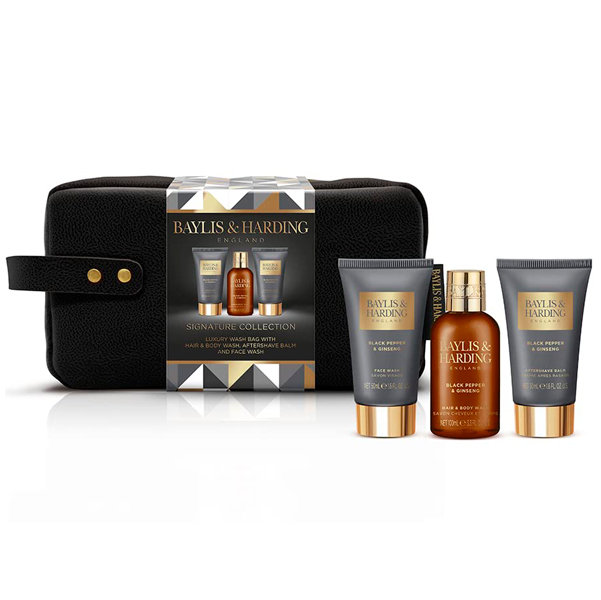 Set Baylis & Harding Signature Men's Black Pepper & Ginseng 3 Unidades