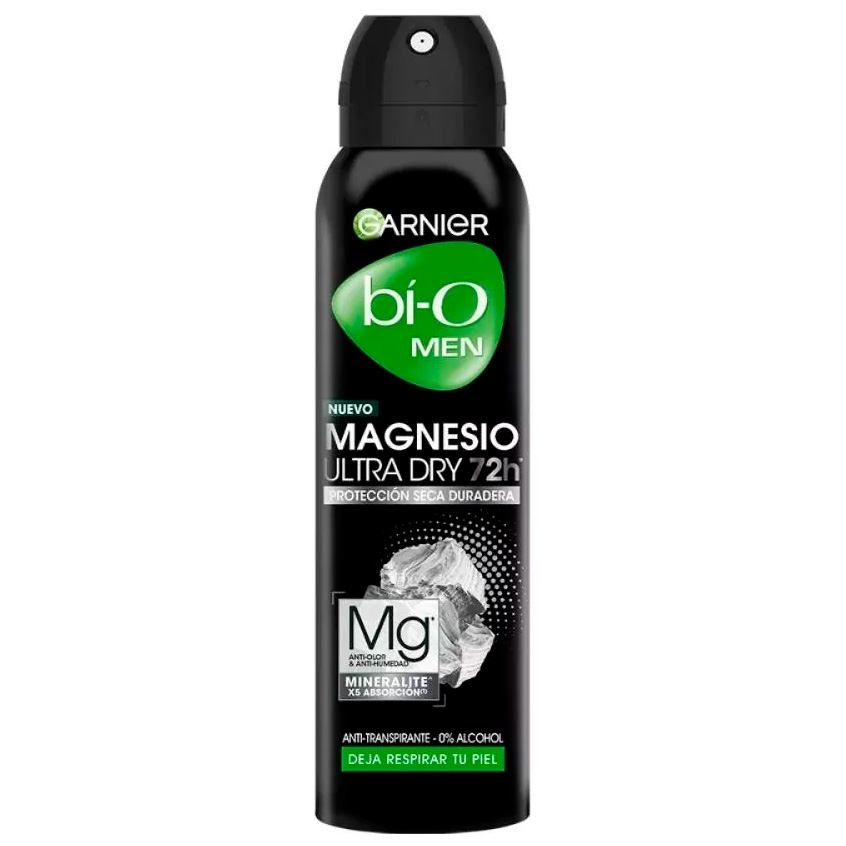 Antitranspirante En Aerosol Bi-o Men Magnesio Ultra Dry 150 Ml