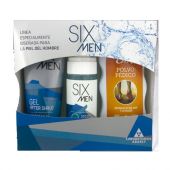 AFTER SHAVE SIX MEN SET + HIDRATANTE + GEL CAPILAR