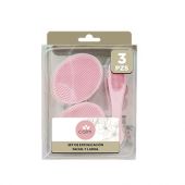 Set Calm De Exfoliación Facial Y Labial Rosado O Celeste
