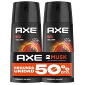 DESODORANTE AXE AEROSOL BS MUSK 6X2X96 GR