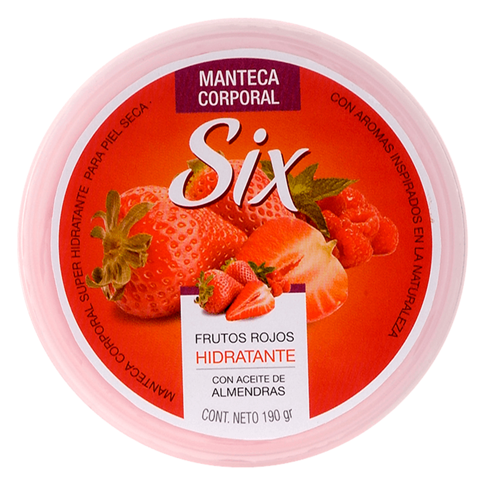 Manteca Corporal Six Frutos Rojos 130 G