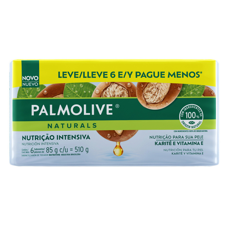 Jabón En Barra Palmolive Karité 85 G 6 Unidades