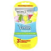 AFEITADORA DESECHABLE GILLETTE VENUS TROPICAL 3 UNIDADES