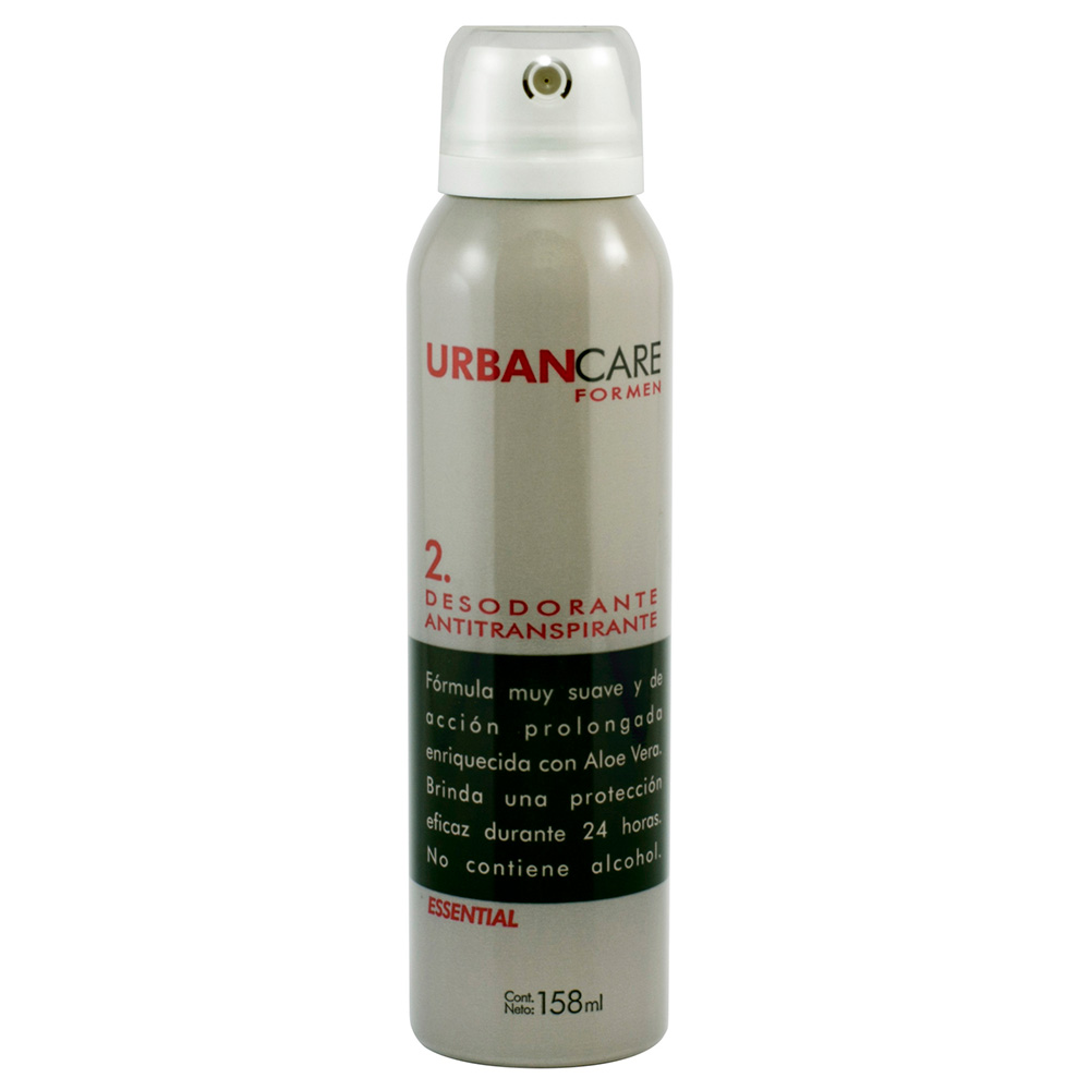 Desodorante Y Antitranspirante En Aerosol Urban Care Men Essential 158 Ml