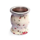MATE COPA DE CERAMICA EN CUERO ESTAMPADO