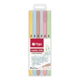 Marcador Marker 036 1,0 Caja 6 Pastel Retro