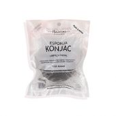 ESPONJA HORTENSIA KONJAC NEGRA