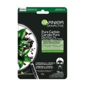 MASCARILLA EN TELA GARNIER SKIN ACTIVE PURE CARBÓN X 1 U