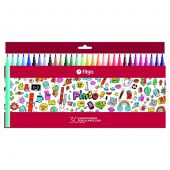 Marcador Fino 2220 Caja 30 Colores