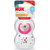 CHUPETE NUK SILICONA DIA Y NOCHE TALLE 2