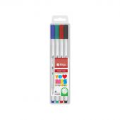 Marcador Fibra Liner Punta 0,4  4 Unidades
