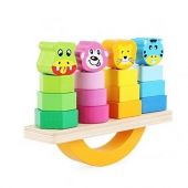 BALANZA MADERA CON ANIMALES PARA ARMAR
