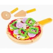 Set De Comida Pizza Hape De Madera
