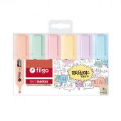 Resaltadores Filgo Text Marker Pastel 6 Unidades