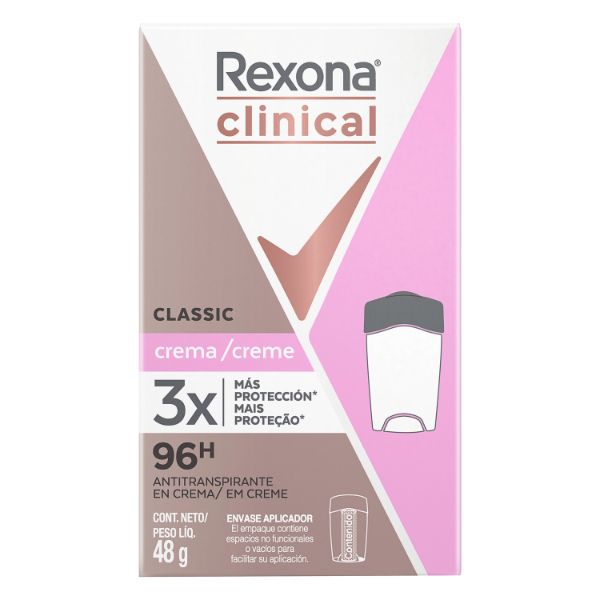 Antitranspirante Creme Classic Rexona Clinical 48g - giassi