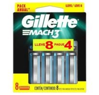 Repuesto De Gillette Mach3 8x6 Unidades