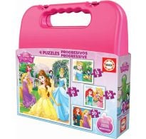 Puzzle Educa Valija Princesas 4 En 1